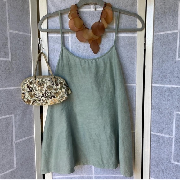 péro Tops - Anthropologie Péro Silk Seagram Camisole Slip Tank 🌊